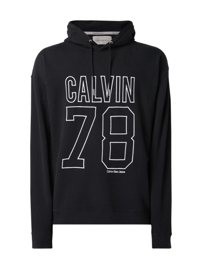 Calvin Klein Jeans Hoodie mit Logo-Stickerei Black 2