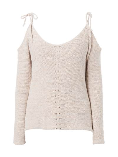 Review Pullover mit Cut Outs Rose Melange 2