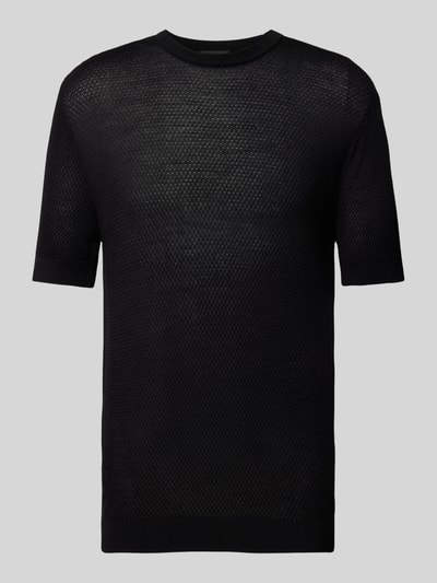 Emporio Armani T-Shirt mit Strukturmuster Black 2