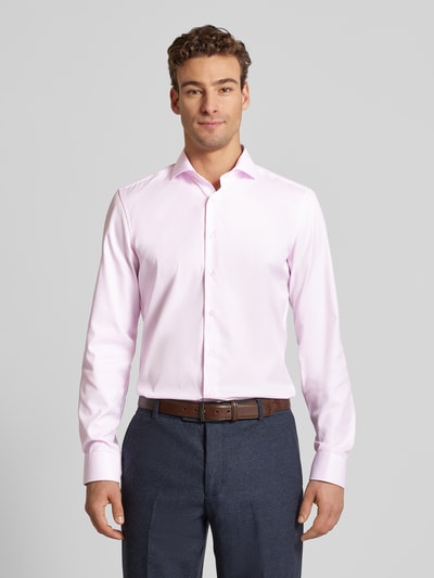 Eterna Slim Fit Businesshemd aus Twill Rose 4