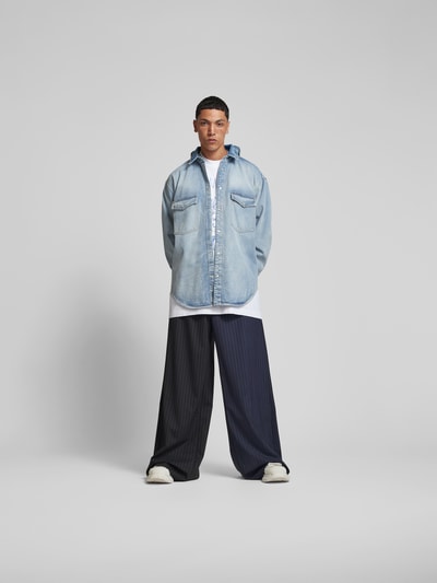 VETEMENTS Freizeithemd mit Brusttaschen Jeansblau 1