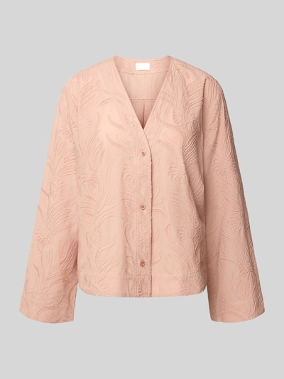 Jake*s Collection Overhemdblouse met knoopsluiting Zalm - 2