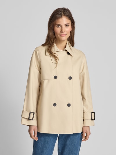 Stefanel Trenchcoat mit Umlegekragen Beige 4