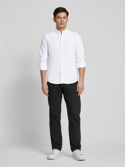 Samsøe & Samsøe Regular Fit Freizeithemd mit Button-Down-Kragen Modell 'SALIAM' Weiss 1