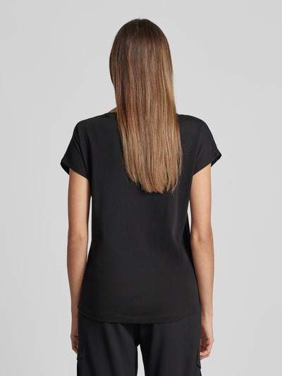 Marc O'Polo T-shirt met labelprint Zwart - 5