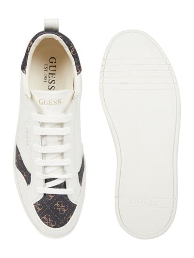 Guess Lederen sneaker  Wit - 4