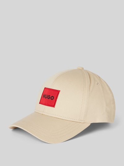 HUGO Basecap mit Label-Patch Modell 'Men-X' Beige 1