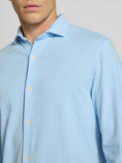 MC2 Saint Barth Freizeithemd mit Knopfleiste Modell 'AMALFI' Hellblau 3