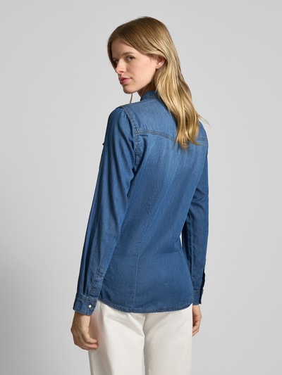 Only Shaped Fit Jeansbluse mit Kontrastnähten Modell 'ALEXA' Jeansblau 5