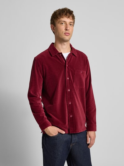 Marc O'Polo Denim Relaxed fit vrijetijdsoverhemd van puur katoen Bordeaux - 4