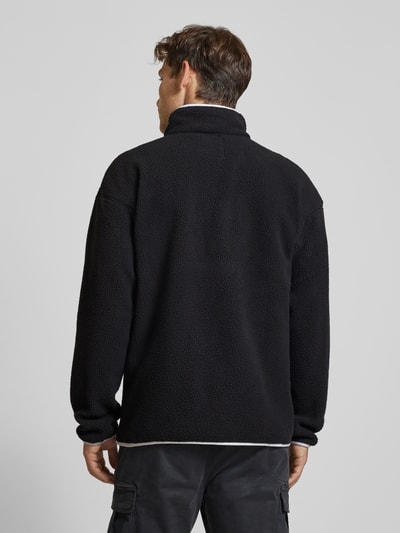 COLUMBIA Sweatshirt met opstaande kraag, model 'HELVETIA' Zwart - 5