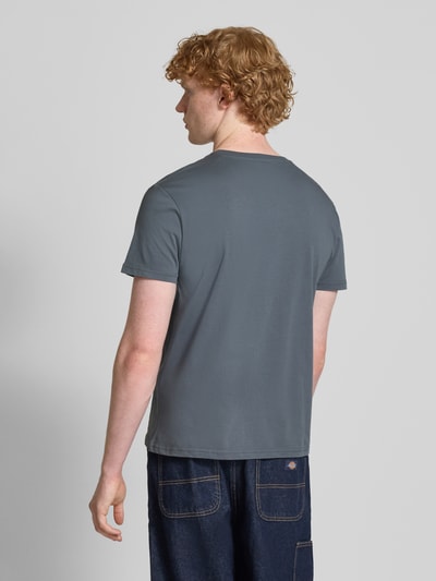 Alpha Industries T-shirt met labelprint en ronde hals Lichtblauw - 5