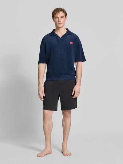 HUGO Regular Fit Poloshirt aus Baumwoll-Mix Modell 'TERRANCE' Marine 1