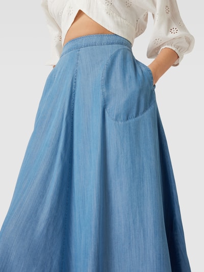 Part Two Midirock in Denim-Optik Jeansblau 3
