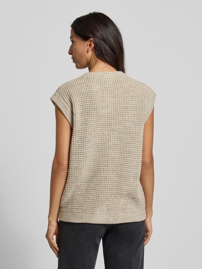 American Vintage Regular fit mouwloos vest met Alpaca-aandeel Model 'CRASHWAY' Middengrijs - 5