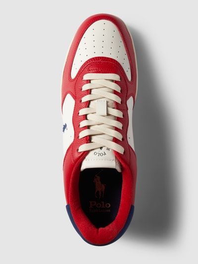 Polo Ralph Lauren Sneakers met logostitching, model 'MASTERS' Rood - 3