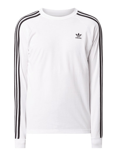 adidas Originals Bluzka z długim rękawem i detalami z logo  Biały 2