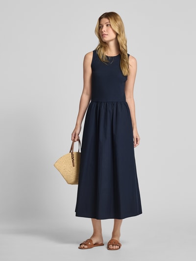 Christian Berg Woman Selection Sukienka midi z efektem prążkowania Granatowy 1