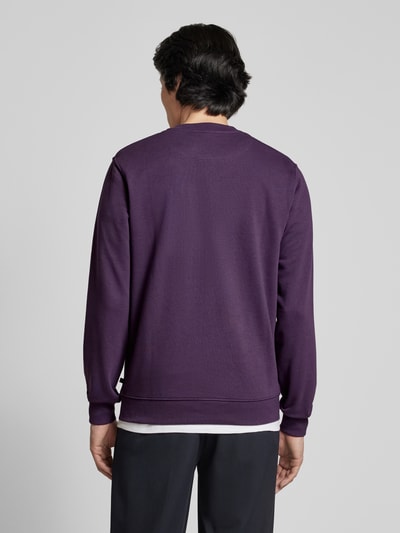 s.Oliver RED LABEL Sweatshirt mit geripptem Stehkragen Violett 5