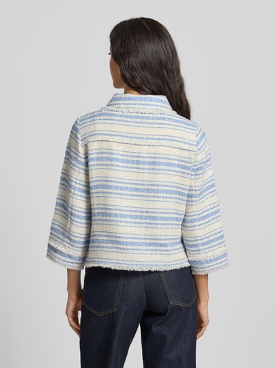Milano Italy Blazer met franjes Bleu - 5