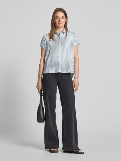 Samsøe Samsøe Regular Fit Bluse mit Kentkragen Modell 'MAJAN' Hellblau 1