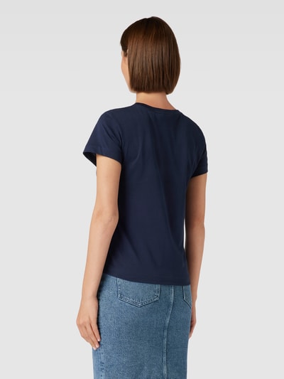 Gant T-Shirt mit Label-Stitching Modell 'SHIELD' Marine 5