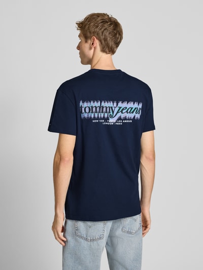 Tommy Jeans Regular fit T-shirt van puur katoen Marineblauw - 4