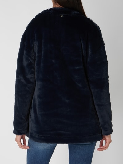 Rich & Royal Jacke aus Webpelz mit Schalkragen Marineblau 5