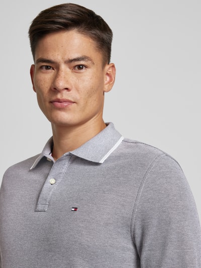 Tommy Hilfiger Poloshirt met labelstitching Marineblauw - 3