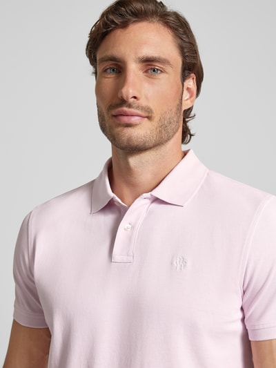 MCNEAL Regular fit poloshirt met labelstitching Roze - 3