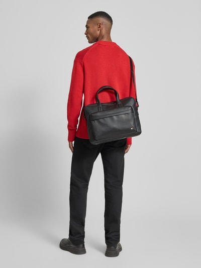 Tommy Hilfiger Laptoptasche mit abnehmbarem, verstellbarem Schulterriemen BLACK 1
