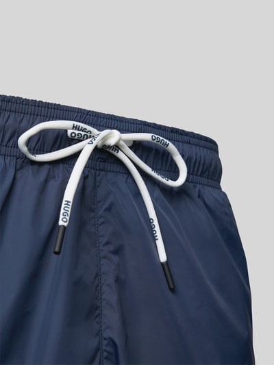 HUGO Badehose mit elastischem Bund Modell 'HAITI' Marine 2