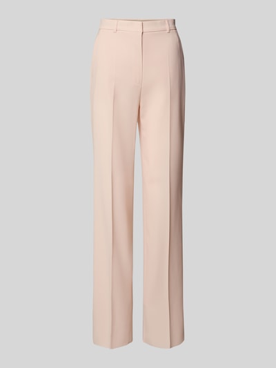 Produktfoto, Regular Fit Weite Hose aus reiner Schurwolle von Max Mara Studio, beżowy kolor, szerokie nogawki, piqué, boczne kieszenie, szlufki