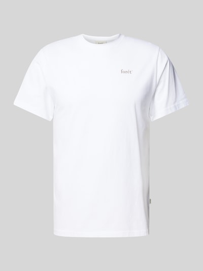Forét T-Shirt mit Label-Print Modell 'STILL' Weiss 2