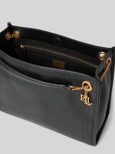 Lauren Ralph Lauren Handtasche mit Label-Applikation und Schulterriemen Black 5