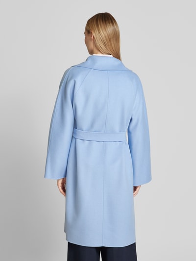 Weekend Max Mara Wollmantel mit Taillengürtel Modell 'CIVADA' Hellblau 5