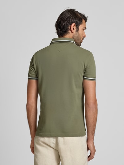 Tommy Hilfiger Regular Fit Poloshirt aus Baumwoll-Mix Oliv 5