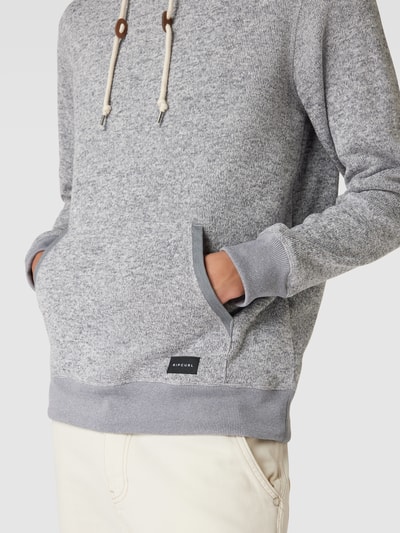 Rip Curl Hoodie in Melange-Optik Modell 'CRESCENT' Mittelgrau Melange 3