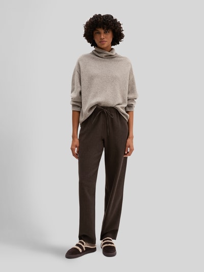Marc O'Polo Rollkragenpullover mit überschnittenen Schultern Taupe 1