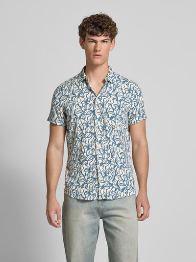 Blend Regular fit vrijetijdsoverhemd met 1/2-mouwen, model 'AVIAN' Lichtblauw - 4