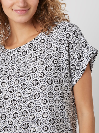 Montego Blouseshirt van viscose  Zwart - 3