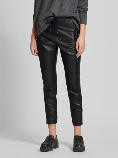 MAC Regular fit broek met tunnelkoord, model 'FUTURE' Zwart - 4