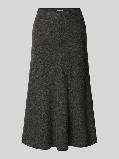 Christian Berg Woman Midirock aus Viskose-Woll-Mix Anthrazit 2