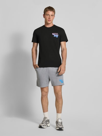 Tommy Jeans Relaxed Fit Sweatshorts aus reiner Baumwolle Hellgrau Melange 1