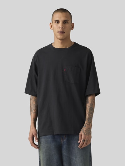 Levi's® T-shirty o kroju loose fit z czystej bawełny Czarny 4