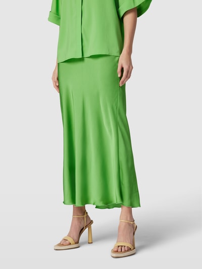 Jake*s Collection Długa spódnica z fakturowanym wzorem Zielony 4