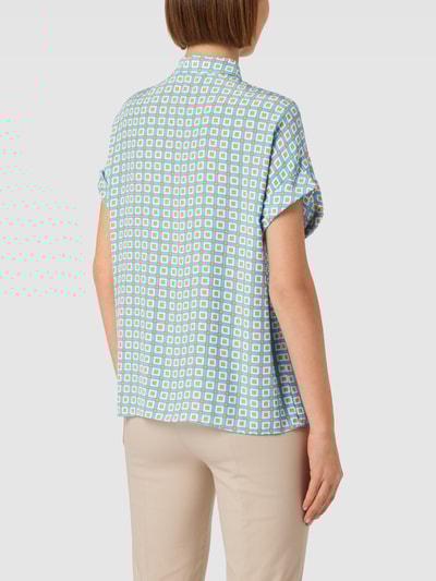 Jake*s Collection Blouse met vaste mouwomslag Bleu - 5