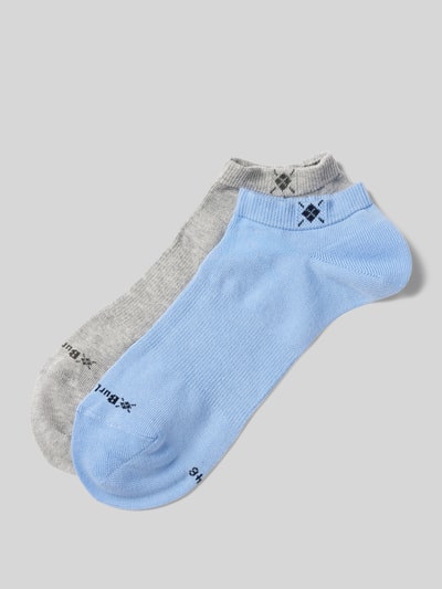 Burlington Sneakersocken mit Strukturmuster Modell 'EVERYDAY' Hellblau 1