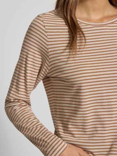 Smith and Soul Bluzka z długim rękawem z dekoltem okrągłym Piaskowy 3