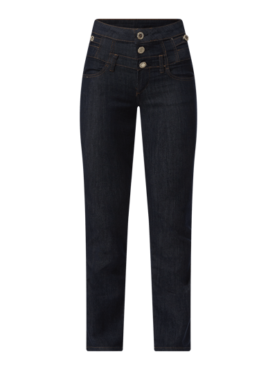 Liu Jo White Slim Fit High Waist Jeans mit Stretch-Anteil Modell 'Rampy' Jeansblau 1